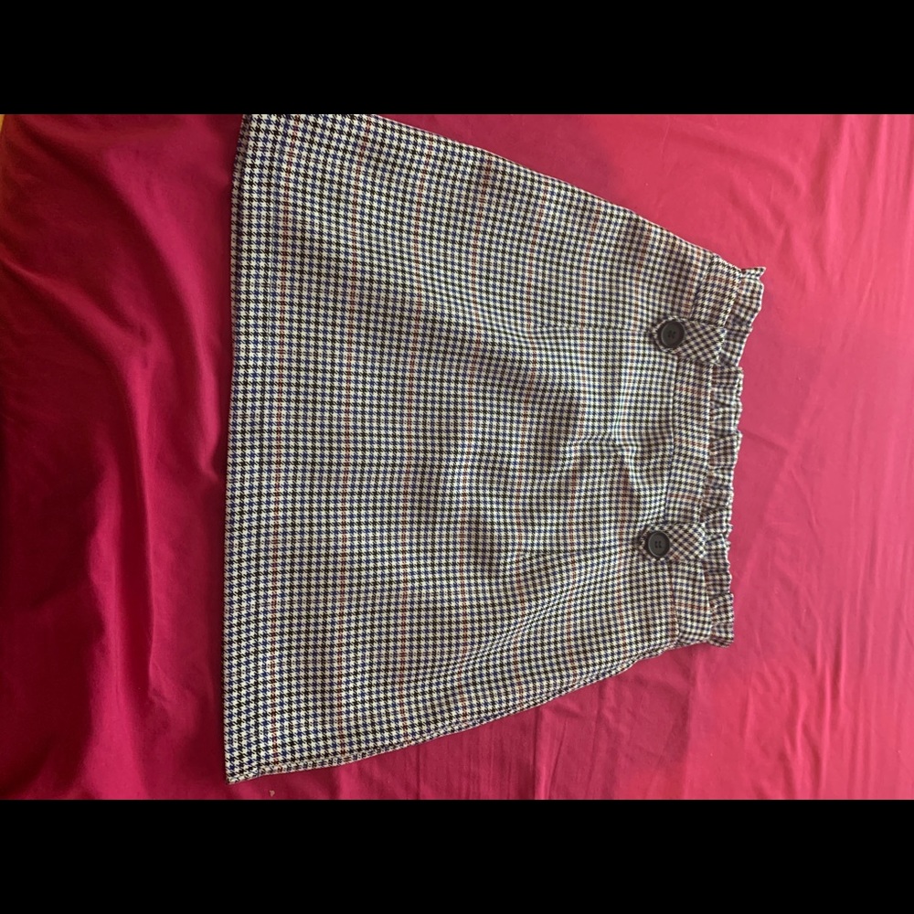 Top shop hounds tooth skirt